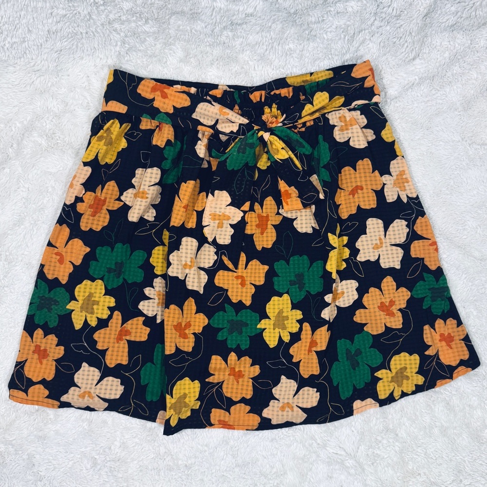 Who What Wear Multicolor Floral Skirt